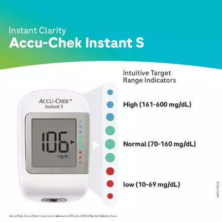 Chek Instant S Blood Glucose And Lancing Device | Glucometer | Free 10 Test Strips